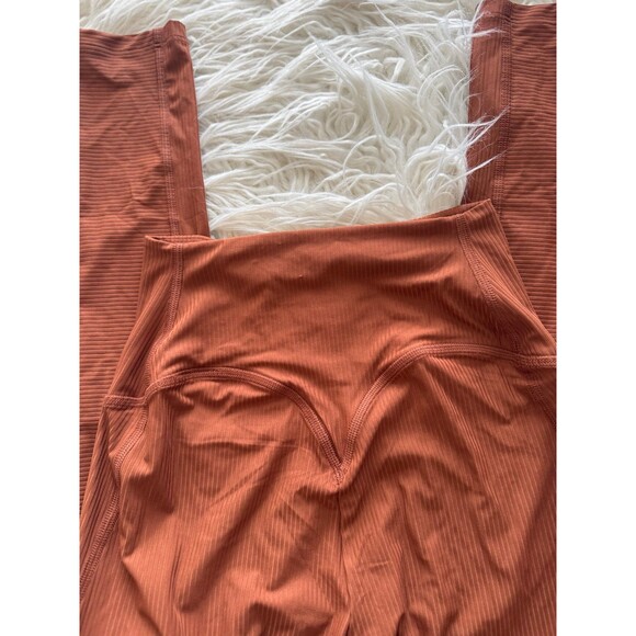 Gymshark Ribbed Leggings Copper Brown Size XS - Picture 6 of 7